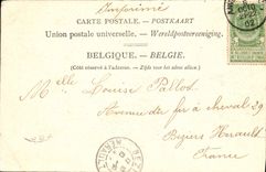 VINTAGE POSTCARD Borgerhout Lez Antwerp Rules of General Carnot