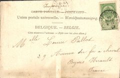 POSTAL Amberes de la VENDIMIA vista de la promenade y del vapor del barco de Norddeutscher Lloyd