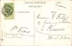 POSTAL Amberes de la VENDIMIA el ayuntamiento