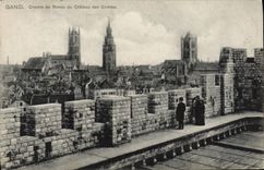 VINTAGE POSTCARD Ghent Way of Roude of the Castle of the Counts