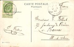 VINTAGE POSTCARD Ghent Way of Roude of the Castle of the Counts