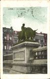 VINTAGE POSTCARD Liege the bull