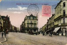 CPA Ostende Boulevard Van Iseghem et rue Longue