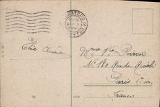 VINTAGE POSTCARD Ostend Boulevard Van Iseghem and Long street