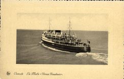 CPA Ostende La Malle Prince Baudouin Bateau