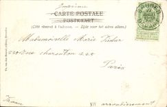 POSTAL Brujas de la VENDIMIA la entrada de Beguinage