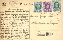 VINTAGE POSTCARD Maredsous Church Abbey of the Garden