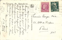 VINTAGE POSTCARD Road towards the Abbey of Maredsous