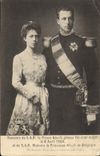 CPA Bruxelles Souvenir de SAR Le Prince Albert et la princesse