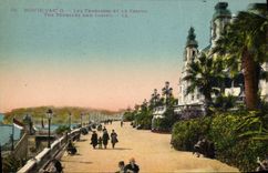 VINTAGE POSTCARD Monaco Monte Carlo Terraces and the Casino