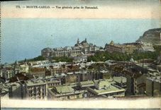 CPA Monaco Monte Carlo Vue Generale prise de Beausoleil