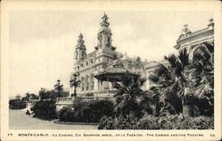 CPA Monte Carlo Le Casino et le theatre