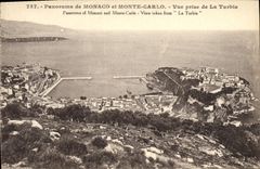 CPA Monaco Panorama de et Monte carlo Vue Prise de La Turbie