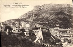 CPA Monaco Palais du Prince et Tete de Chien 