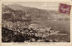 CPA Monte Carlo Panorama Vu de la Tete de Chien