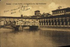 POSTAL Firenze de la VENDIMIA él pez gordo Vecchio