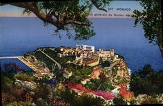 CPA Monaco Vue generale du rocher