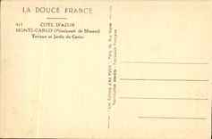 CPA Monaco Monte Carlo Terrasse et jardin du casino