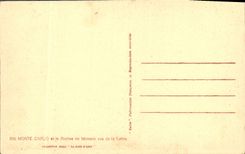 CPA Monaco Monte Carlo et le rocher de Monaco vu de la Turbie