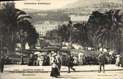 CPA Monte Carlo Les jardins Place du Casino Beausoleil