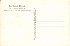 CPA Monte Carlo Vue du jardin exotique