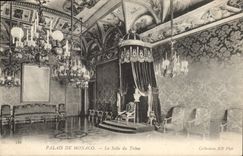 CPA Monaco Palais De La Salle du Trone