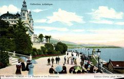 CPA Monte Carlo Le theatre et les terrasses