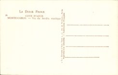 CPA Monte Carlo Vu du jardin exotique