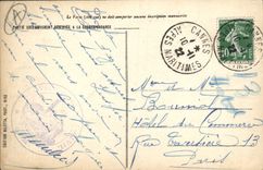 VINTAGE POSTCARD Monte Carlo View Taken of Beausoleil the Casino