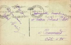 CPA Monte Carlo Le Casino et les Terrasses a travers les palmiers