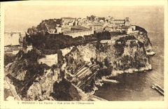 CPA Monaco Le Rocher Vue Prise de L'Observatoire