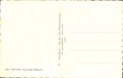 MODERN CARD Toulon the Magaud Beach