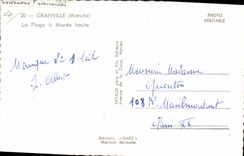 CPM Granville La plage a maree haute 