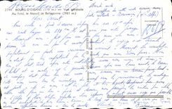 MODERN CARD Borough D' Oisans View At the bottom solid mass of Belledonne