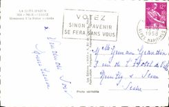 POSTAL MODERNA Niza monumento de Cimiez con la reina de Victoria