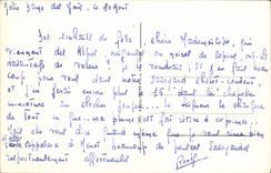 POSTAL MODERNA Fayet el lago verde Mont Blanc