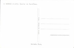 CPM Rennes Quartier du Sacre Coeur