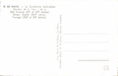 CPM Le Mans La Cathedrale Saint Julien Nef romane Choeur ogivla Transept