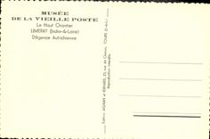 CPM Musee de la vieille poste Le Haut Chantier Limeray Diligence Autrichienne