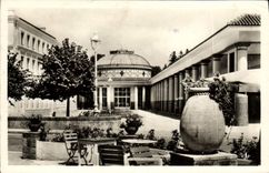 POSTAL MODERNA Contrexeville la fuente y las galerías