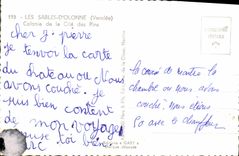 POSTAL MODERNA Sables d'Olonne la colonia del ISCED de los niños de los pinos