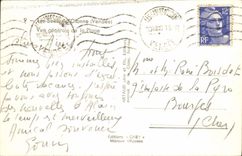 POSTAL MODERNA Sables d'Olonne vista de la playa