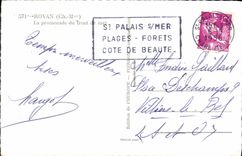 POSTAL MODERNA Royan la caminata del frente de mar