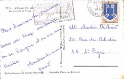 POSTAL MODERNA Royan una esquina de la playa