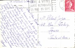 POSTAL MODERNA Vittel el casino y la cámara acorazada St. Louis