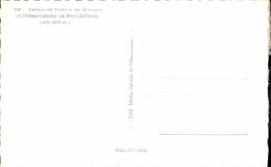 MODERN CARD Ruins of the mercury temple and the observatory of Puy de Dome