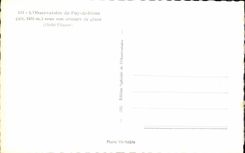 MODERN CARD the Observatory of Puy de Dome under its armor of ice