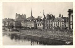 MODERN CARD Saumur the Castle the Town hall and the Wilson Quay