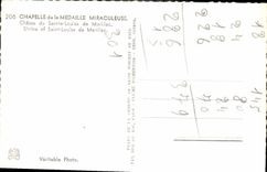 La POSTAL Chapelle de la VENDIMIA de la medalla milagrosa expulsa Sainte a Louise de Marillac