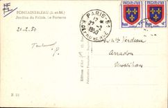 MODERN CARD Fontainebleau Gardens of the Palate the Floor